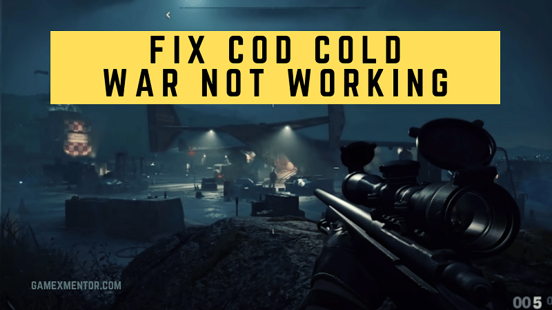 Fix Call of Duty Cold War Not working
