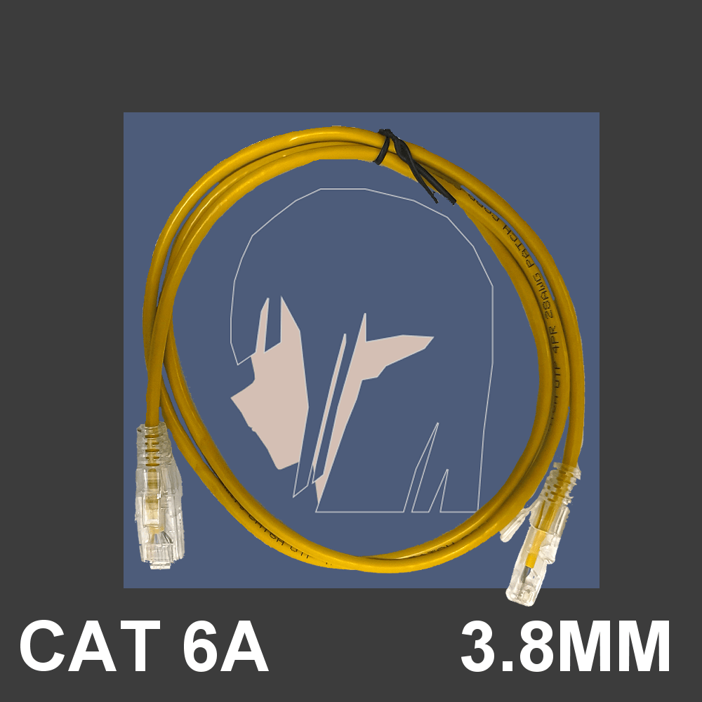 GAMiELFイーサネットケーブル(6A) 極細 直径3.8mm（三年間保証付き）