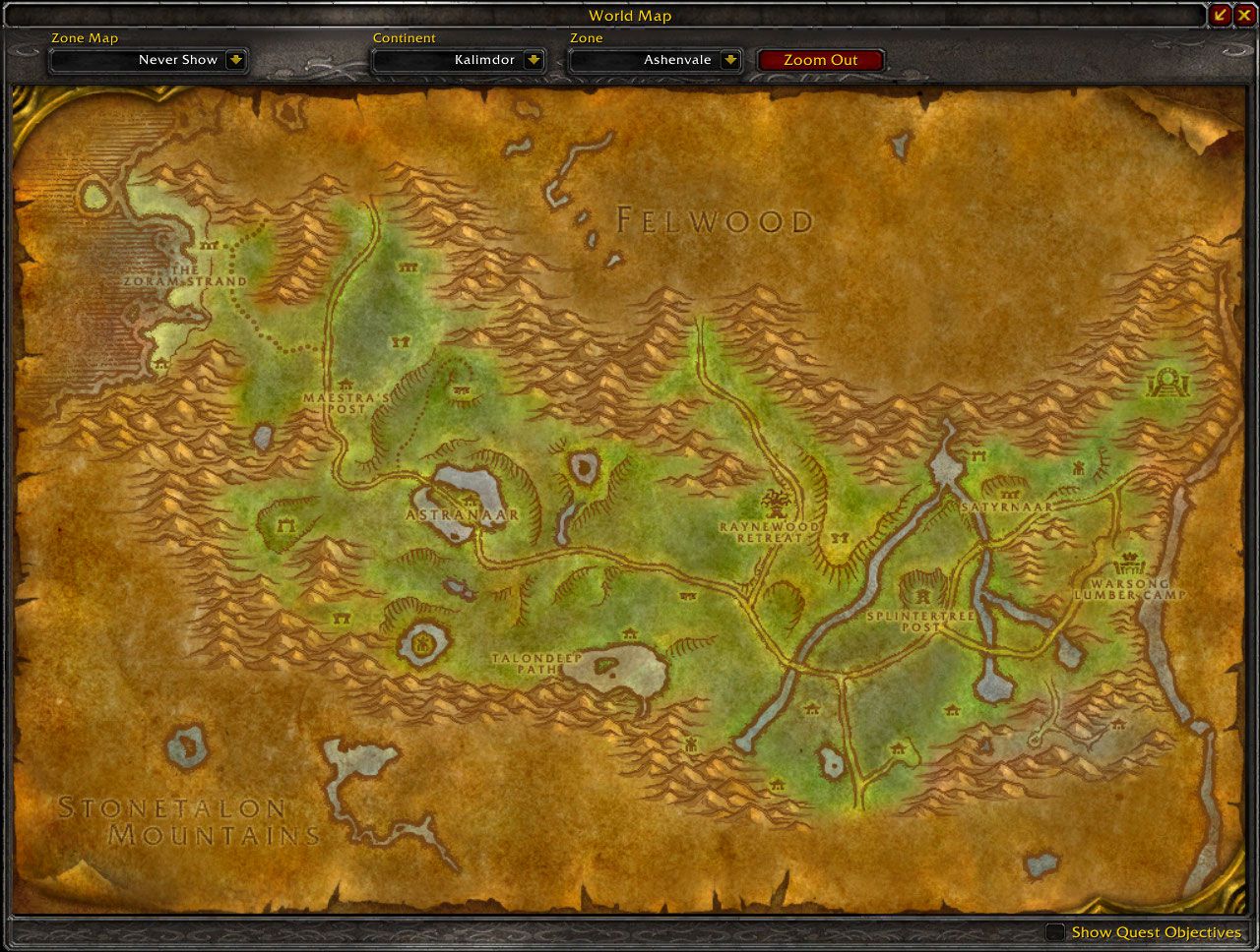 Ashenvale A Verdant Sanctuary In The World Of Warcraft Sundance Ashenvale Map 