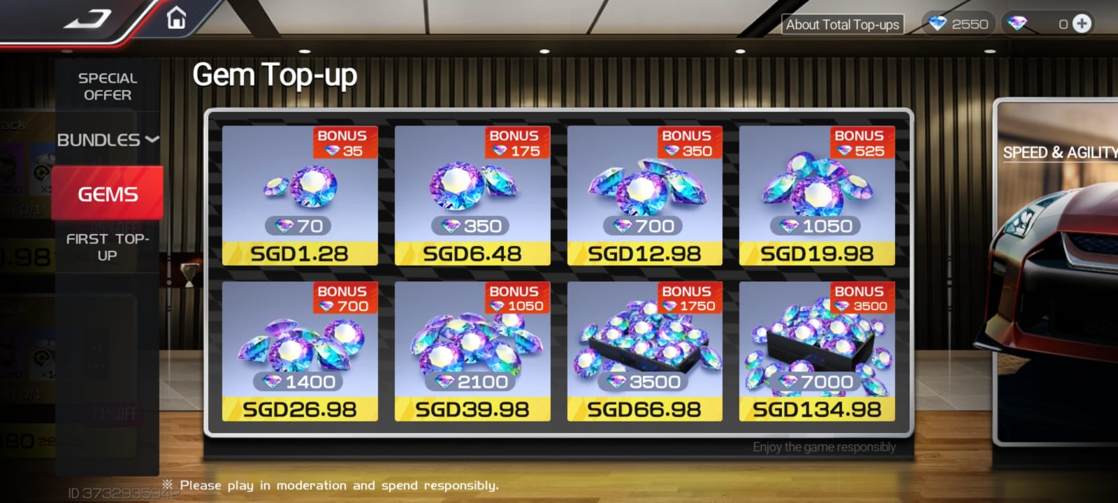 Gems in Racing Master