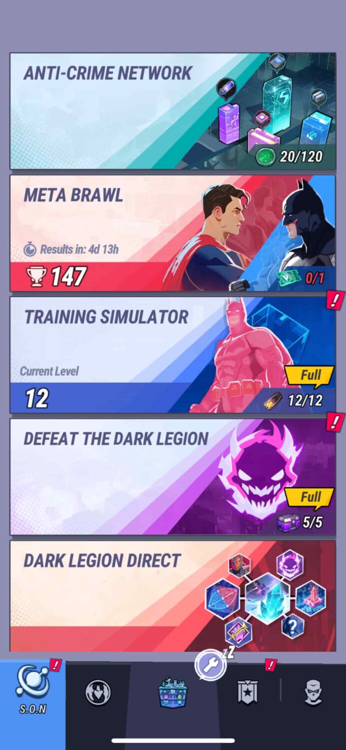 Game Modes in DC: Dark Legion