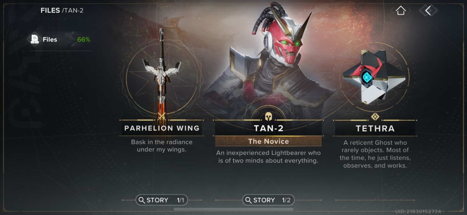 Tan-2 in Destiny: Rising