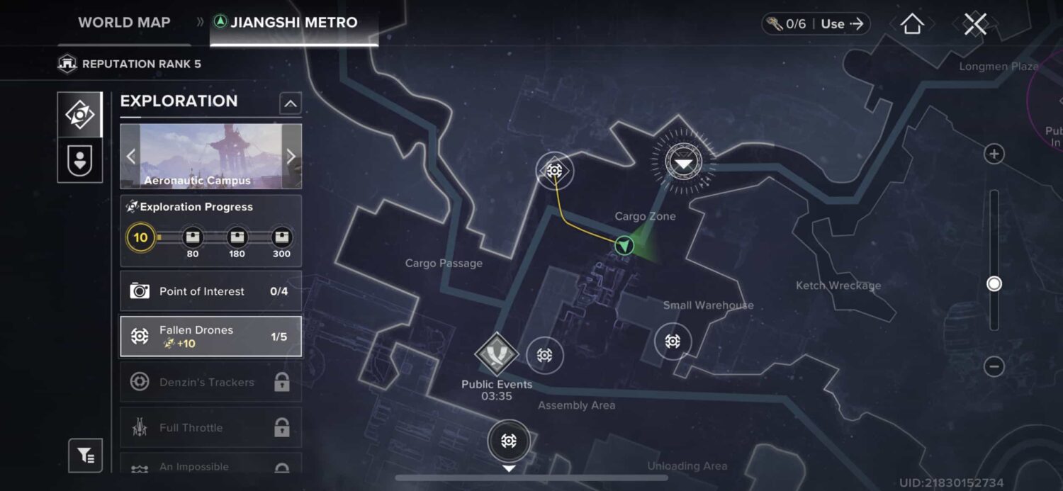 Exploration in Destiny: Rising 