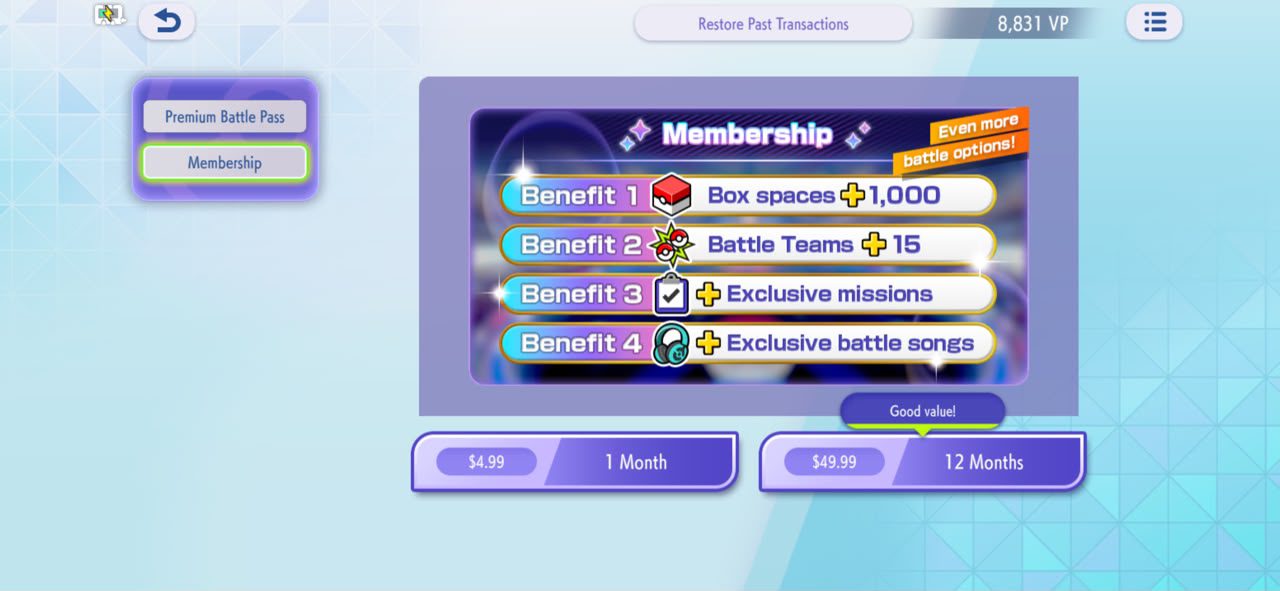 Monetizzazione in Pokémon Champions