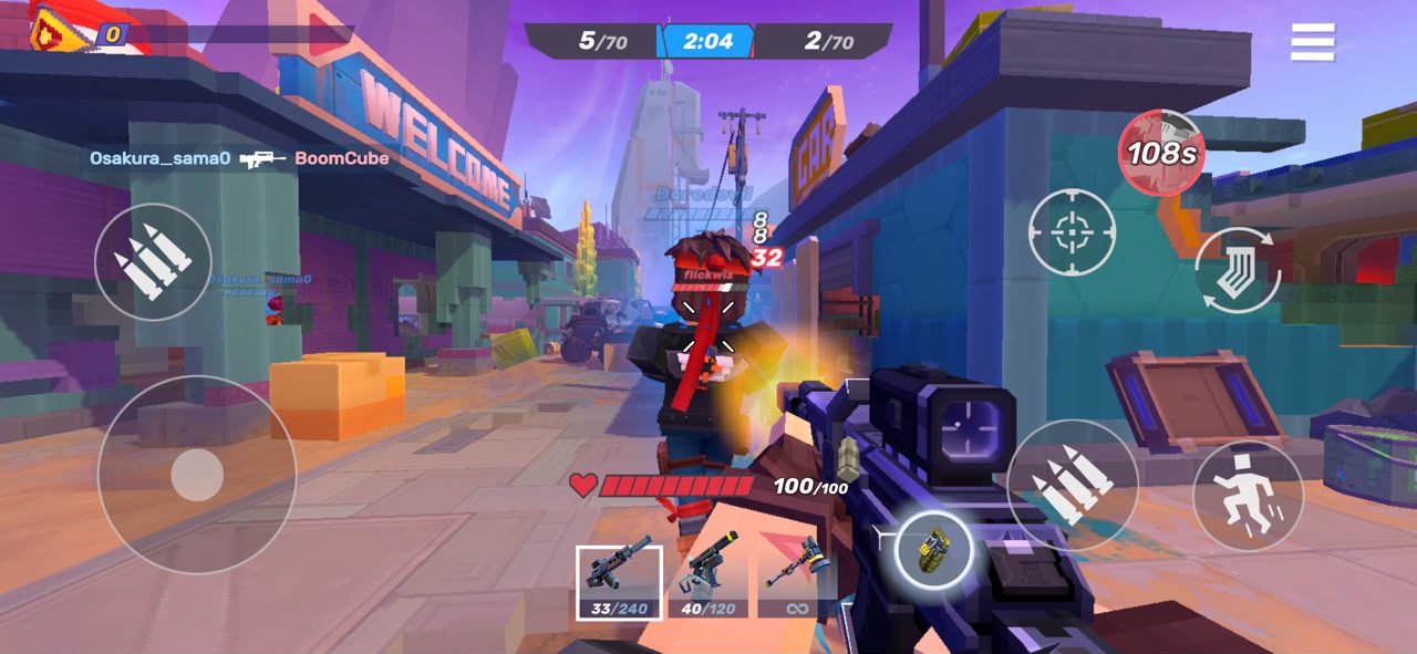Combat in Pixel Gun 2