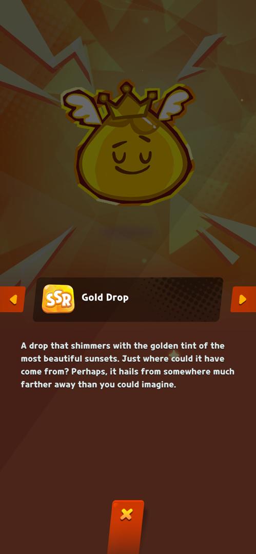 Gold Drop in CookieRun Crumble