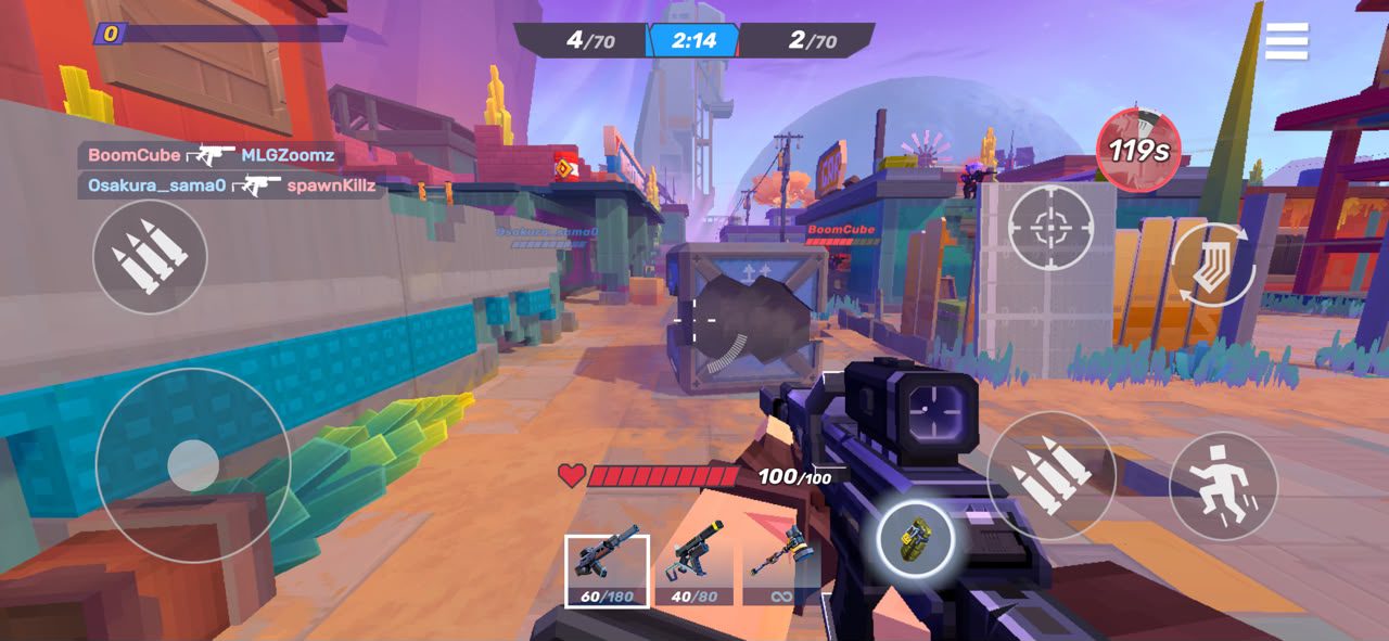 Pixel Gun 2 gameplay