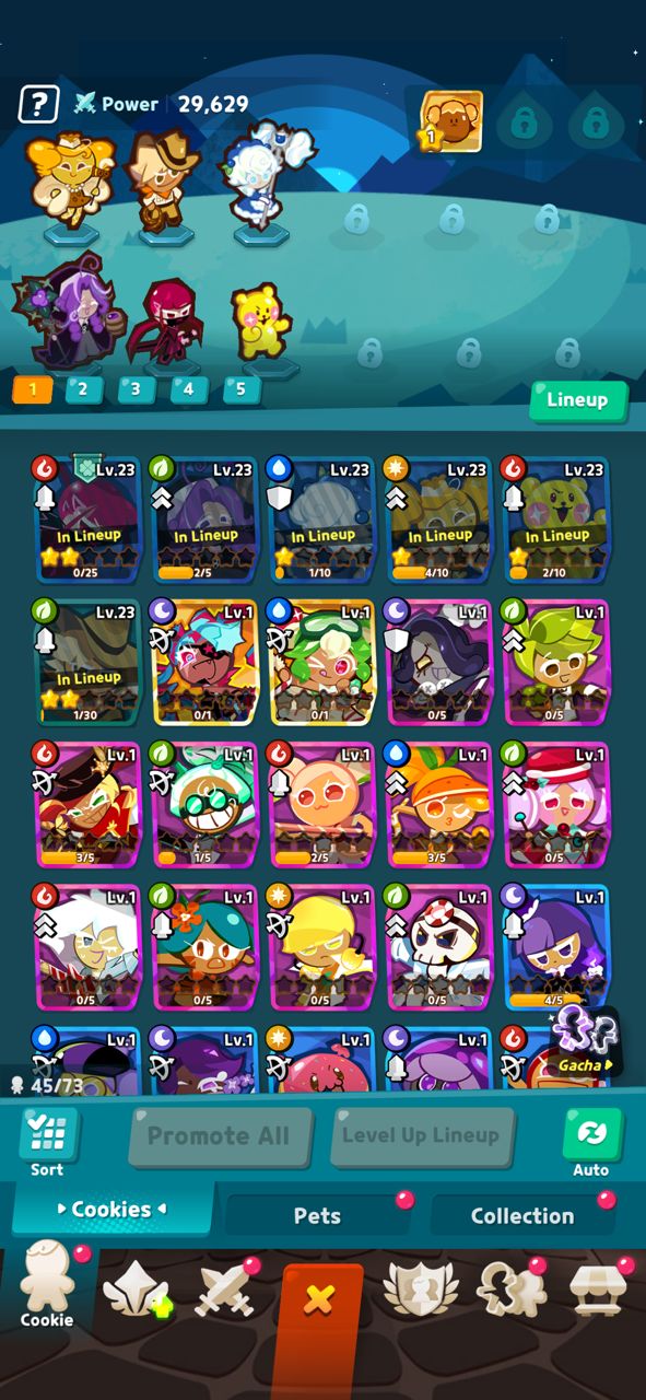 Team building in CookieRun Crumble
