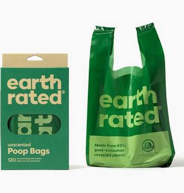 Earth rated handle poop bags 8 refill rolls 4