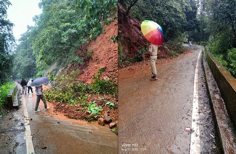 Udupi: Landslide on Kollur Ghat Road Disrupts&nbsp;Traffic