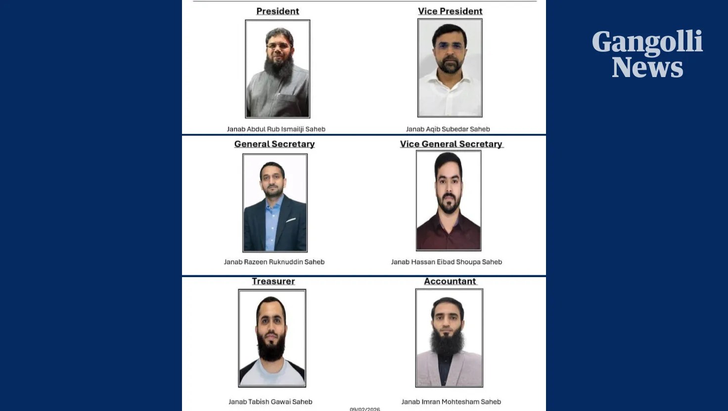 Indian Nawayath Community Qatar Announces New Office Bearers; Abdul Rab Ismailji Elected&nbsp;President