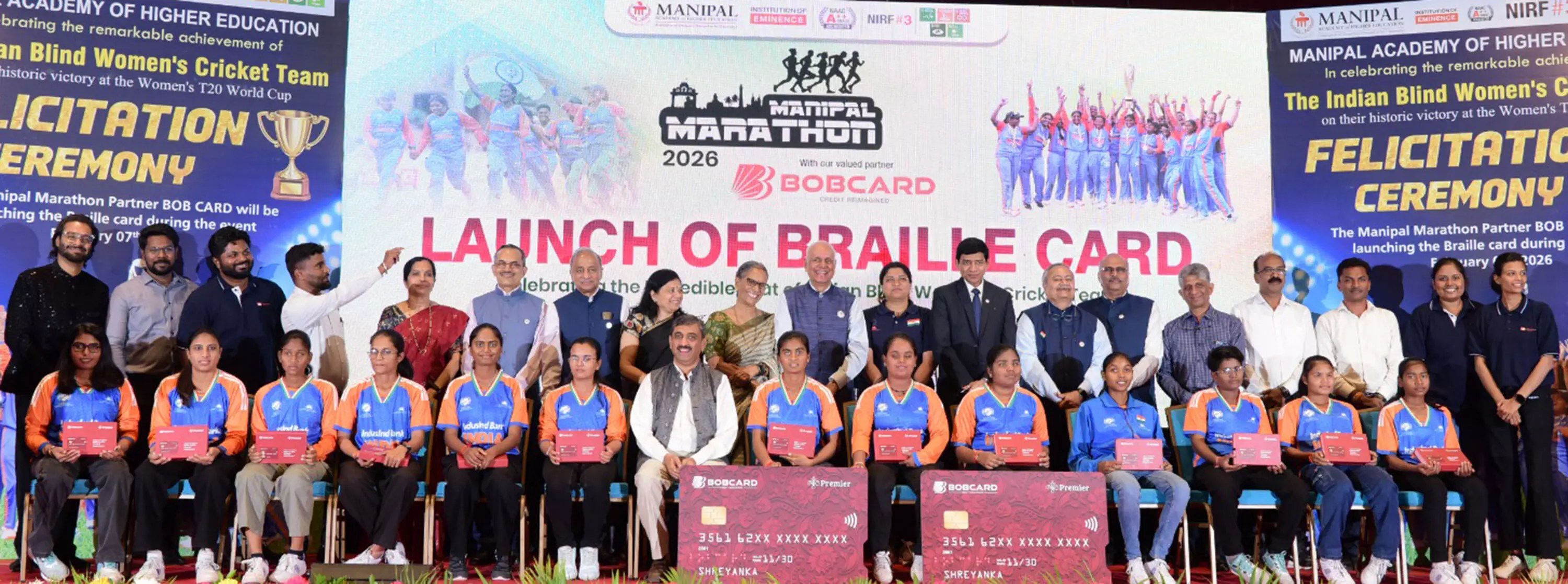 MAHE Honours World Cup-Winning Indian Blind Women’s Cricket Team in&nbsp;Manipal