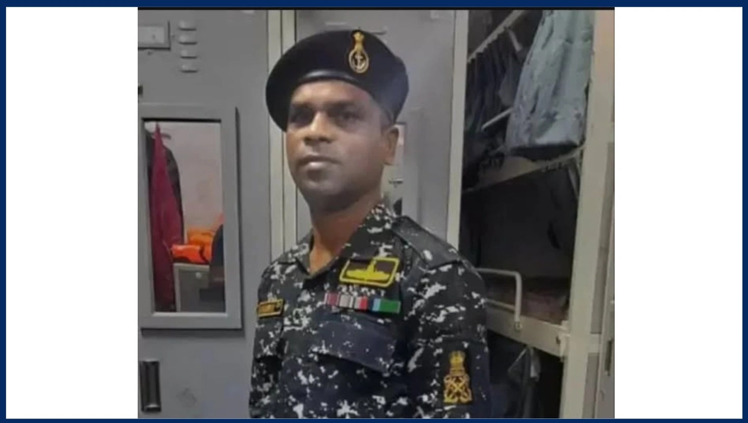 ಕಾರವಾರ: ಭಾರತೀಯ ನೌಕಾಪಡೆಯ ಯೋಧ ವಿನೋದ ತುಕಾರಾಮ ಖಾರ್ವಿ ಅಕಾಲಿಕ ನಿಧನ; ಭಾನುವಾರ&nbsp;ಅಂತ್ಯಕ್ರಿಯೆ