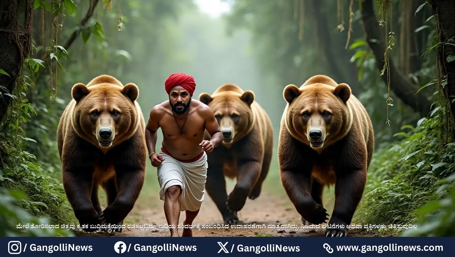 ಜೊಯಿಡಾದಲ್ಲಿ ಕರಡಿಗಳ ಗುಂಪು ದಾಳಿ: ರೈತ&nbsp;ಗಂಭೀರ