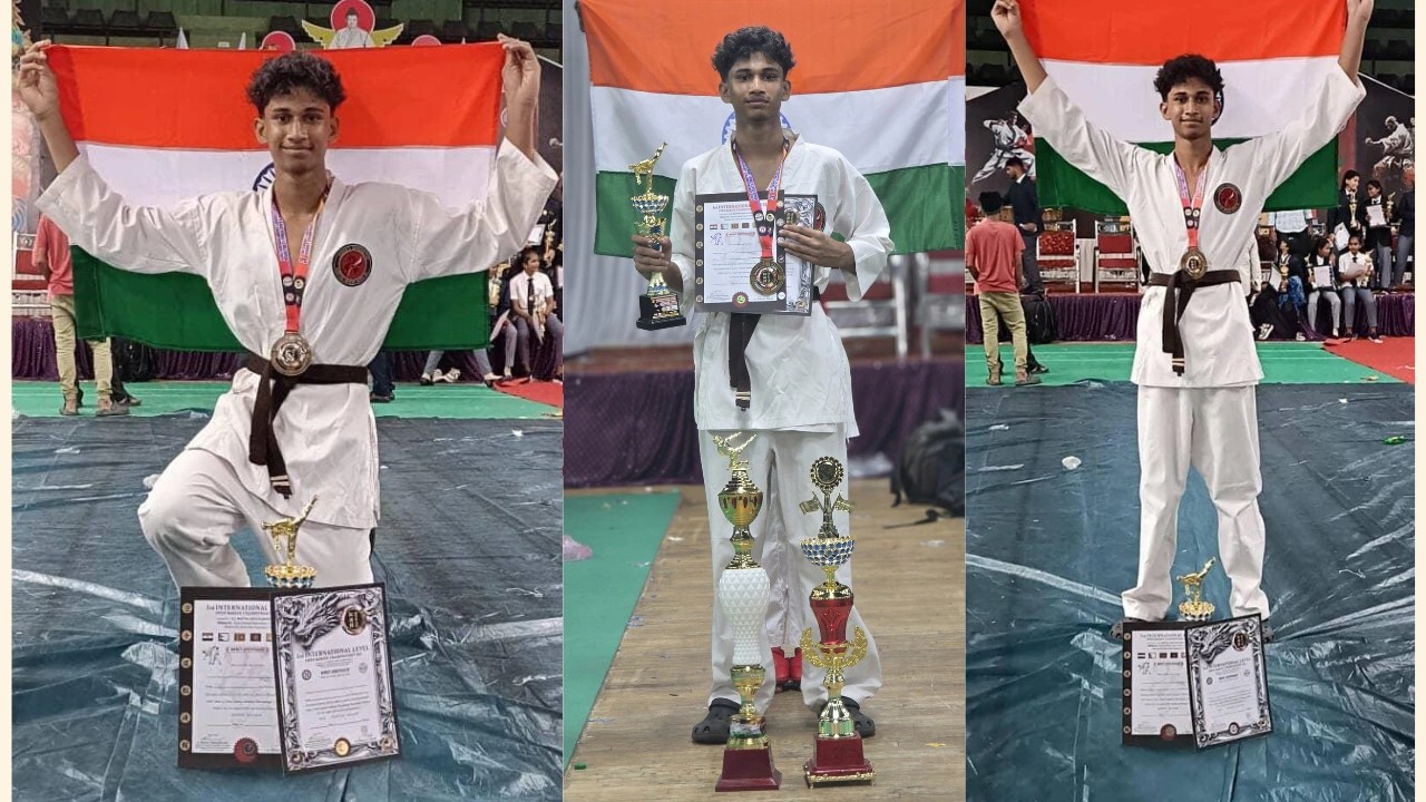 Gangolli’s Mohammed Rashdan Shines at 3rd International Level Open Karate Championship 2025 in&nbsp;Shivamogga