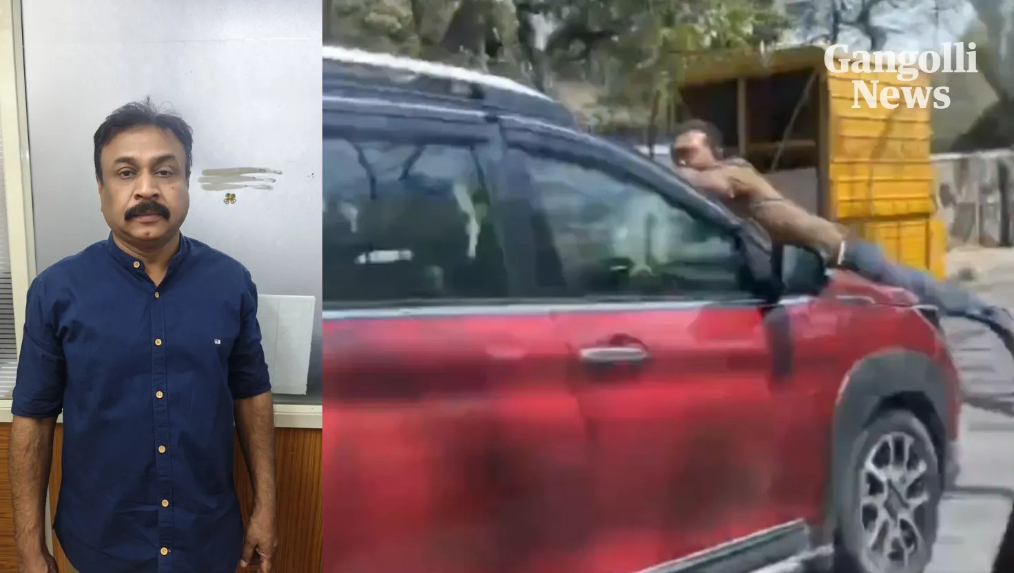 ಬೆಂಗಳೂರು: ಬಾನೆಟ್ ಮೇಲೆ ವ್ಯಕ್ತಿಯನ್ನು ಕಿಲೋಮೀಟರ್ಗಟ್ಟಲೆ ಎಳೆದೊಯ್ದ ಕಾರು ಚಾಲಕ! ವೀಡಿಯೊ