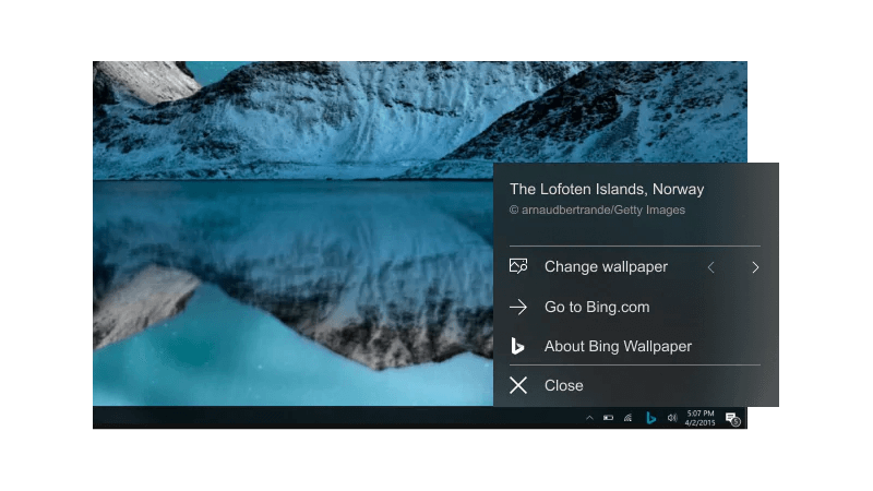 Bing Wallpaper - 官方必应桌面壁纸工具
