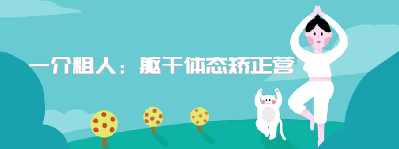一介粗人：躯干体态矫正营