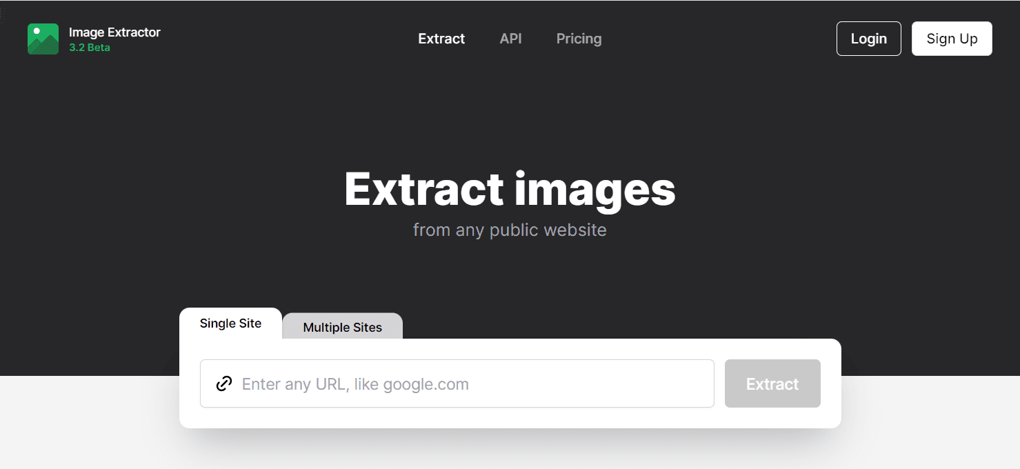 Image Extractor - 一个网页图片提取工具