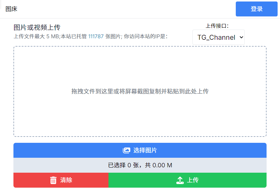 Telegraph-Image：开源无限图片存储图库网站源码