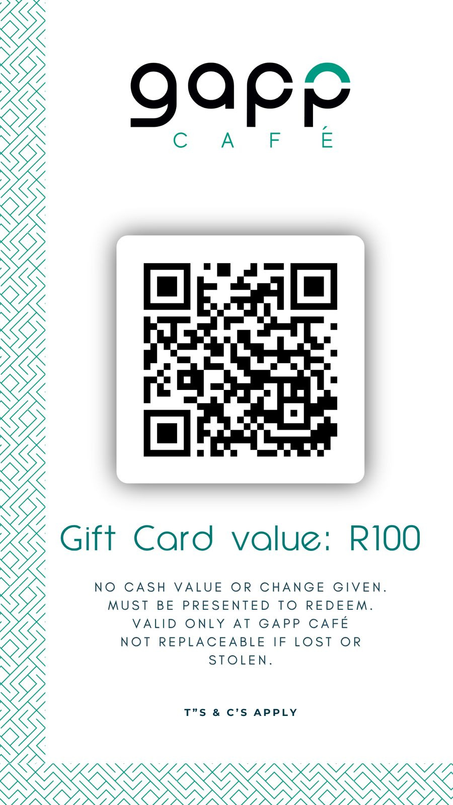 Gapp Café – Gift Card