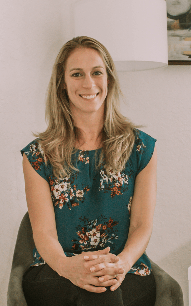 Gap Science instructor Joanna Goldman in business attire