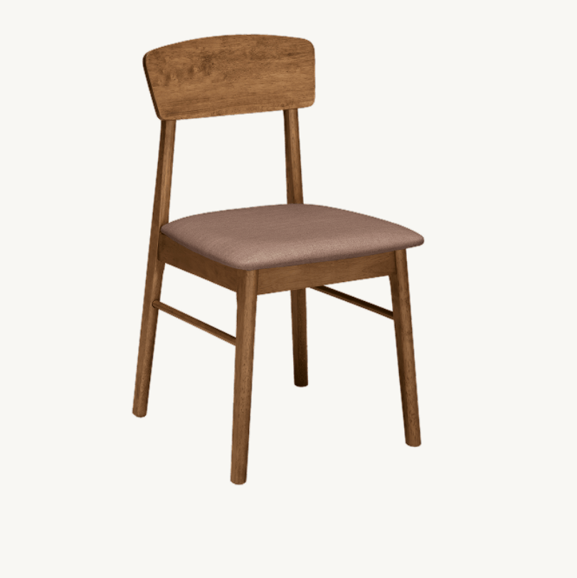 Core – Sedia impiallacciata con struttura in legno massello