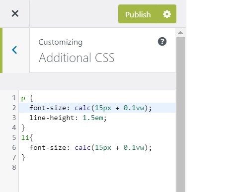 Make Text Responsive in Your WordPress Site Using Custom CSS | GARIMASHARES