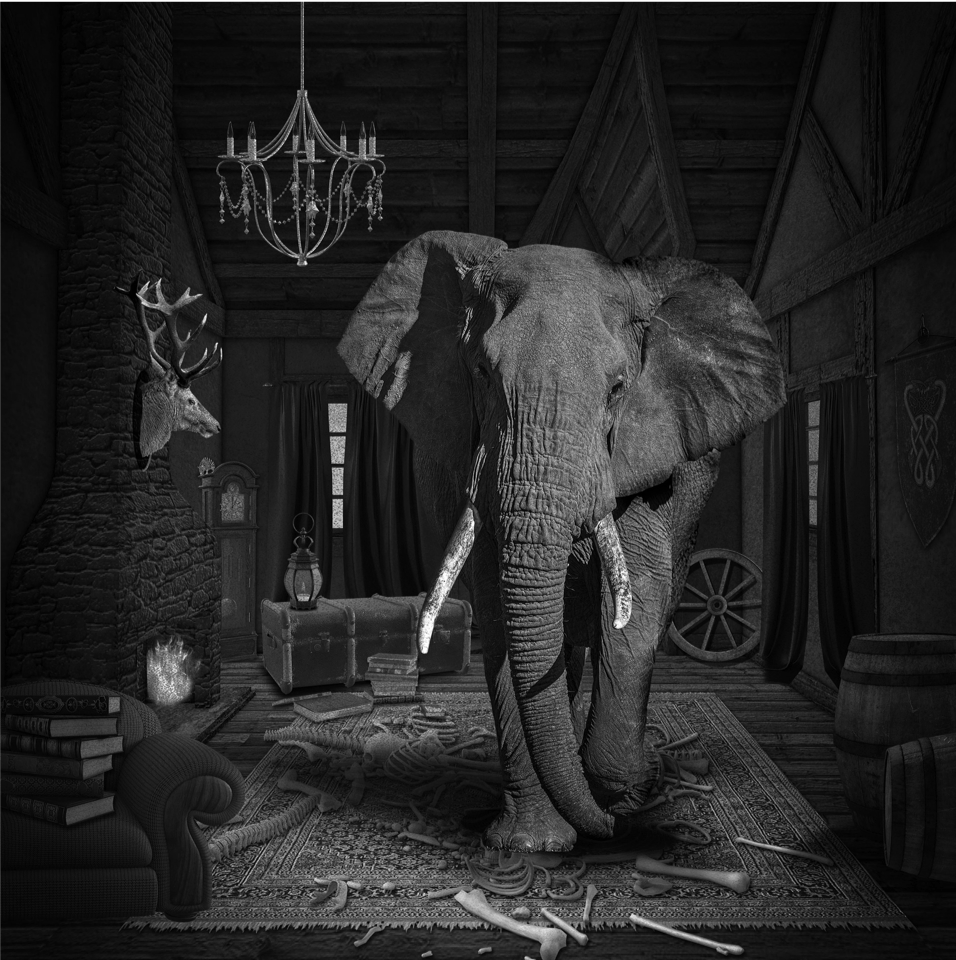 Elephant_BW