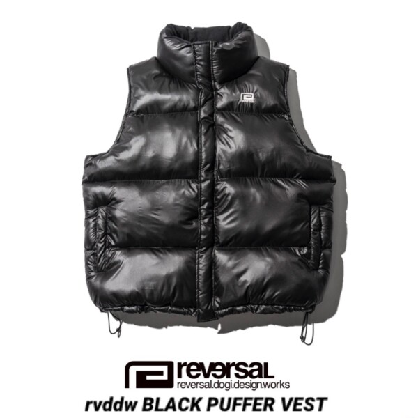 新品reversalリバーサル ダウンベスト インナーベスト 黒 XL - メルカリ REVERSAL リバーサル 中綿 ダウンベスト 黒 XL 軽量＆保温性