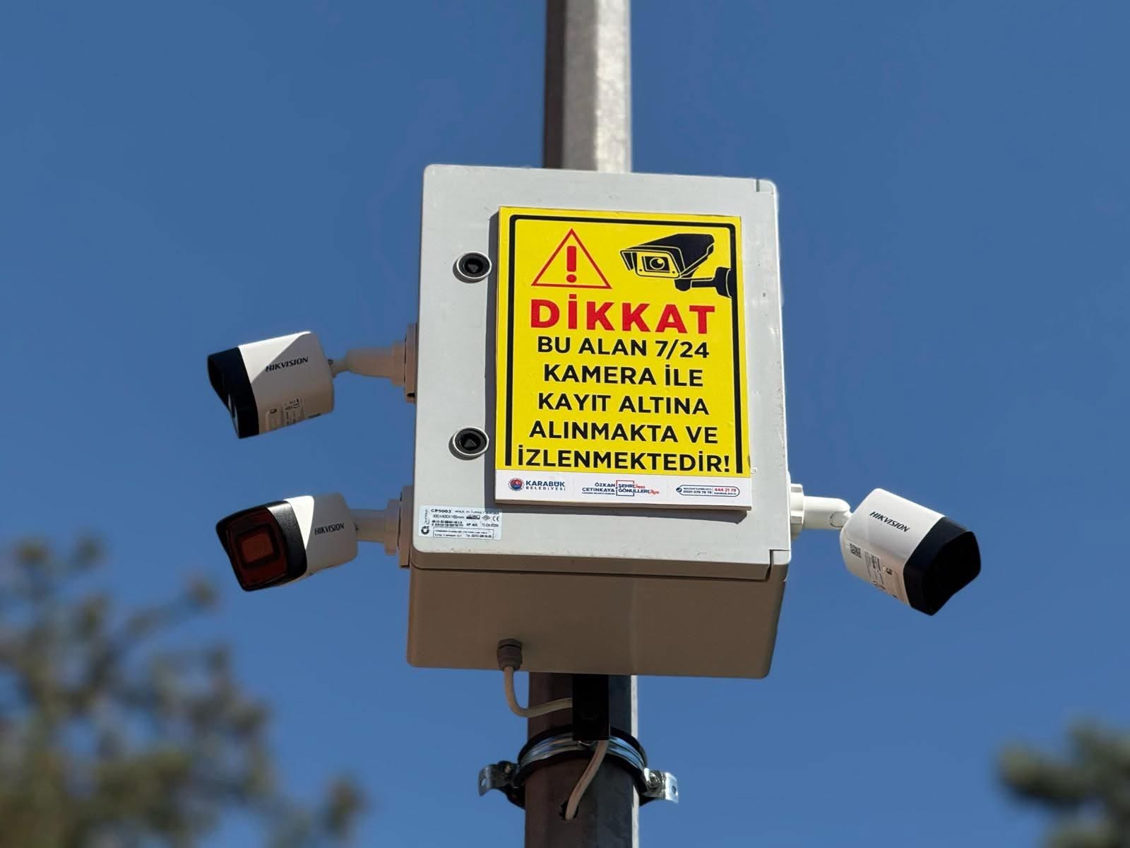 PARKLARA 7/24 KAMERALI ÖNLEM