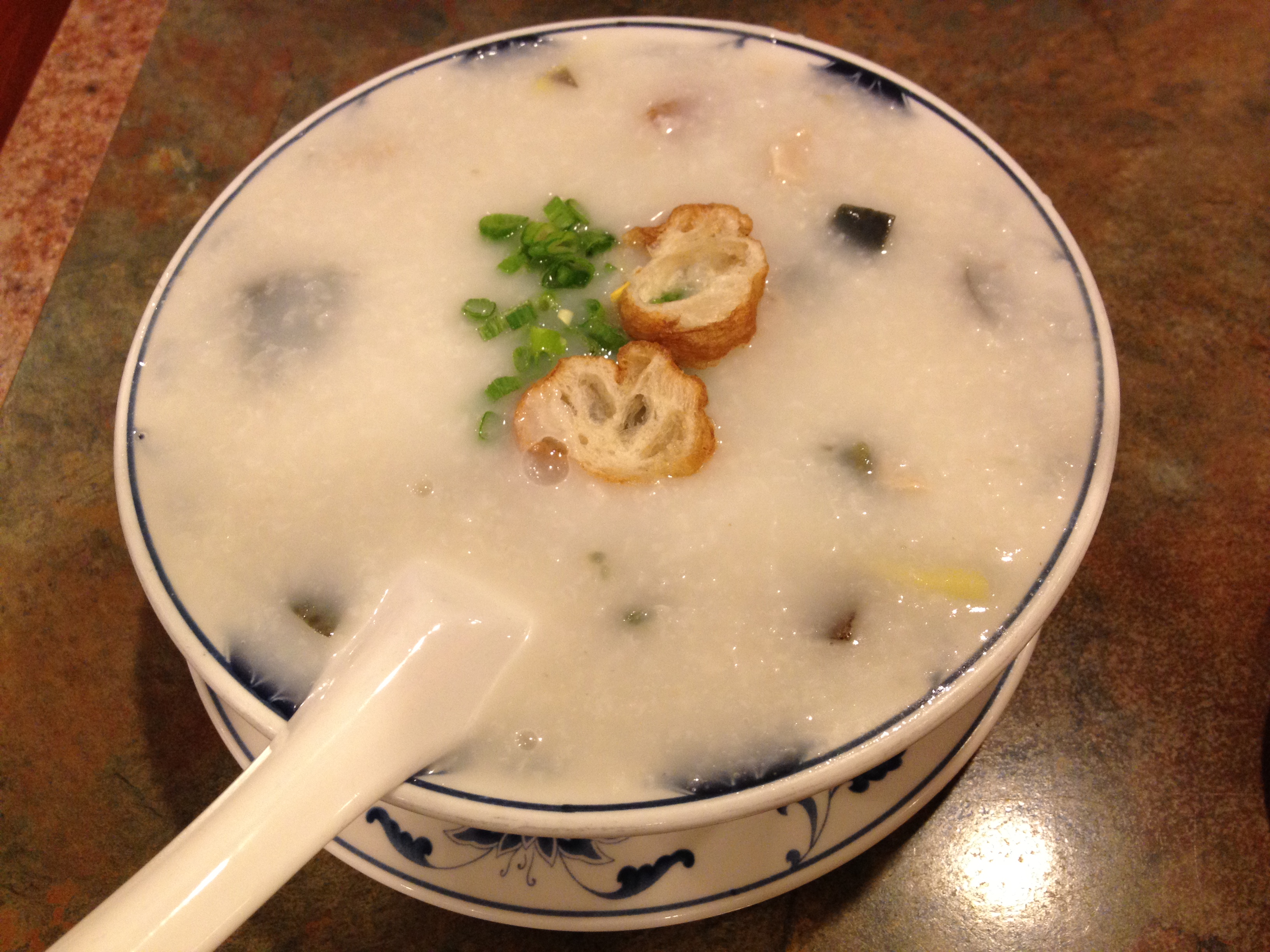 Preserved egg & chicken porridge
