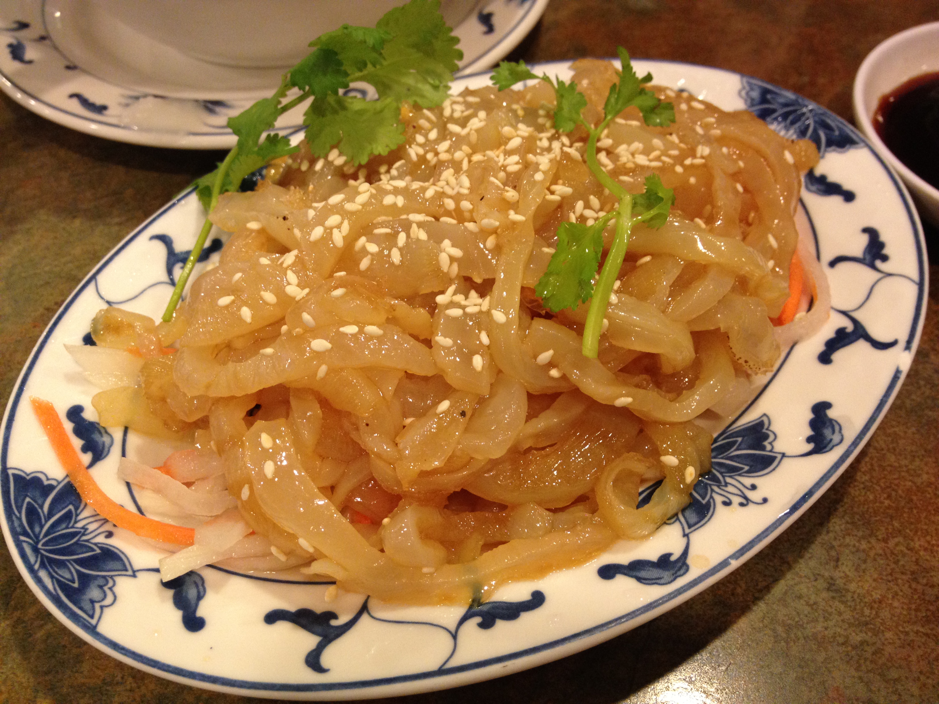 Jelly fish & sesame cold appetizer