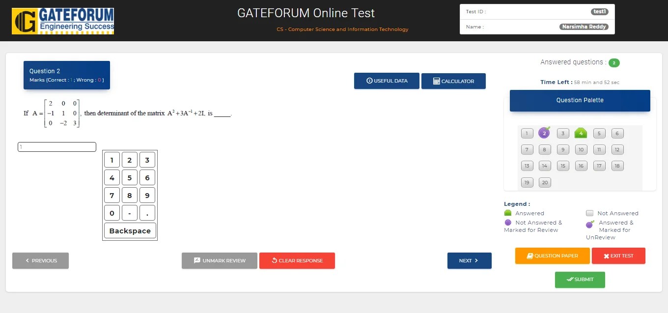 Online Test Series For Gate Mock Gate Online Targate Plus