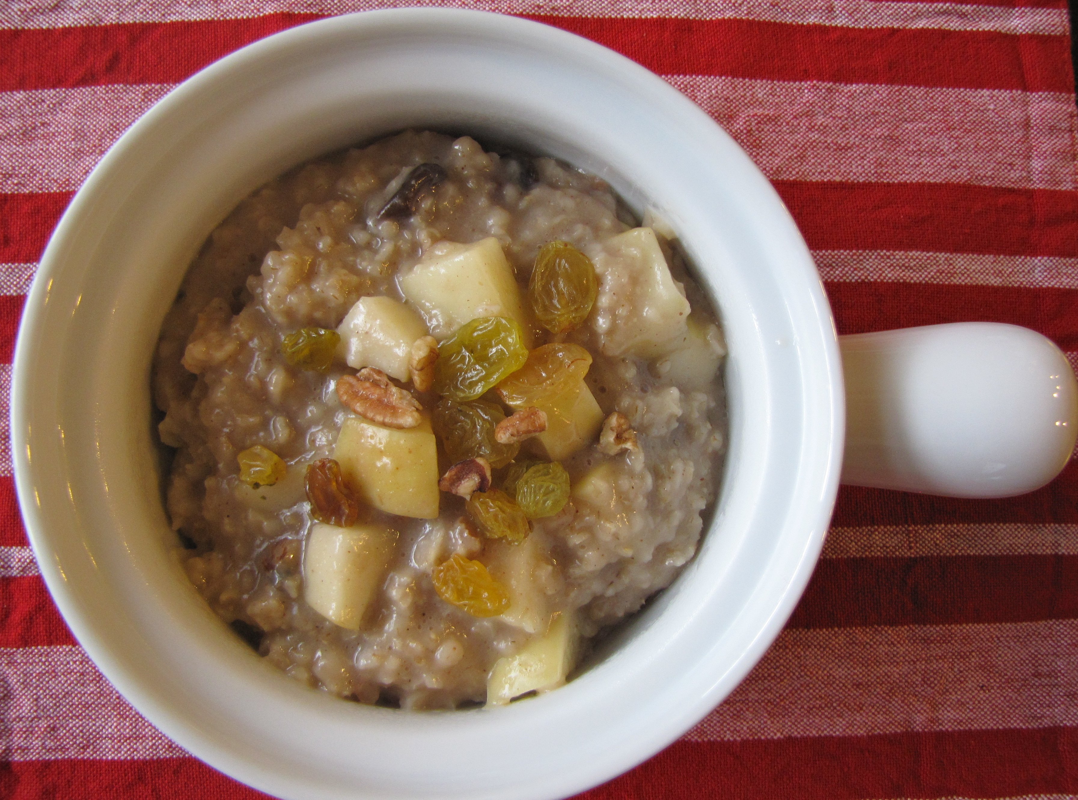 Oatmeal with Fruit & Pecans Gathered In The Kitchen
