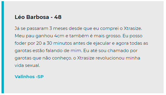 depoimento xtrasize