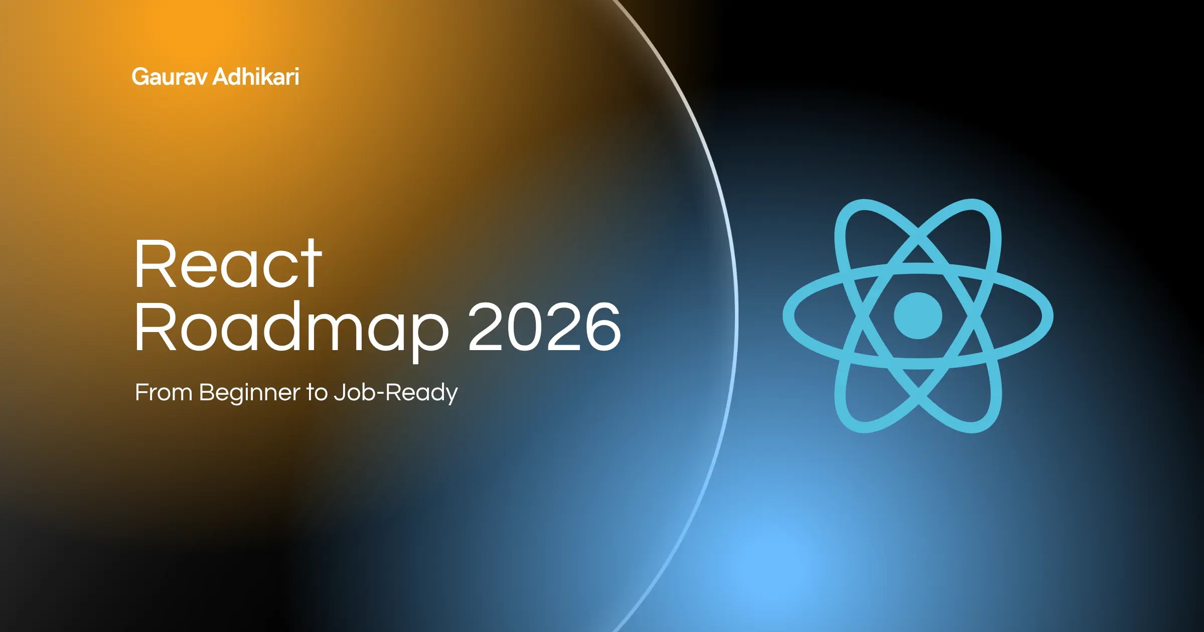 React Roadmap 2026 From Beginner To Job Ready Gaurav Adhikari React Roadmap 2026.webp