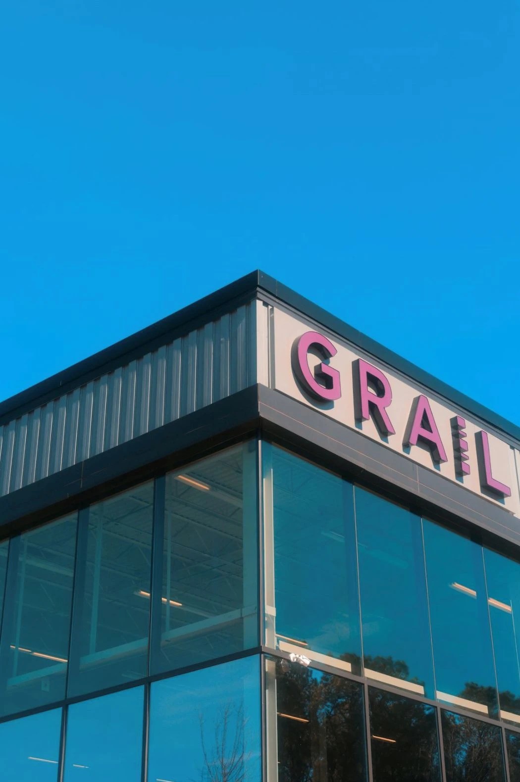 GRAIL dimensional letters on a building fascia