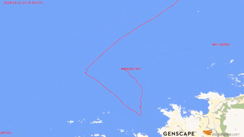 Watch Ais Animation Shows Just How Close The Viking Sky