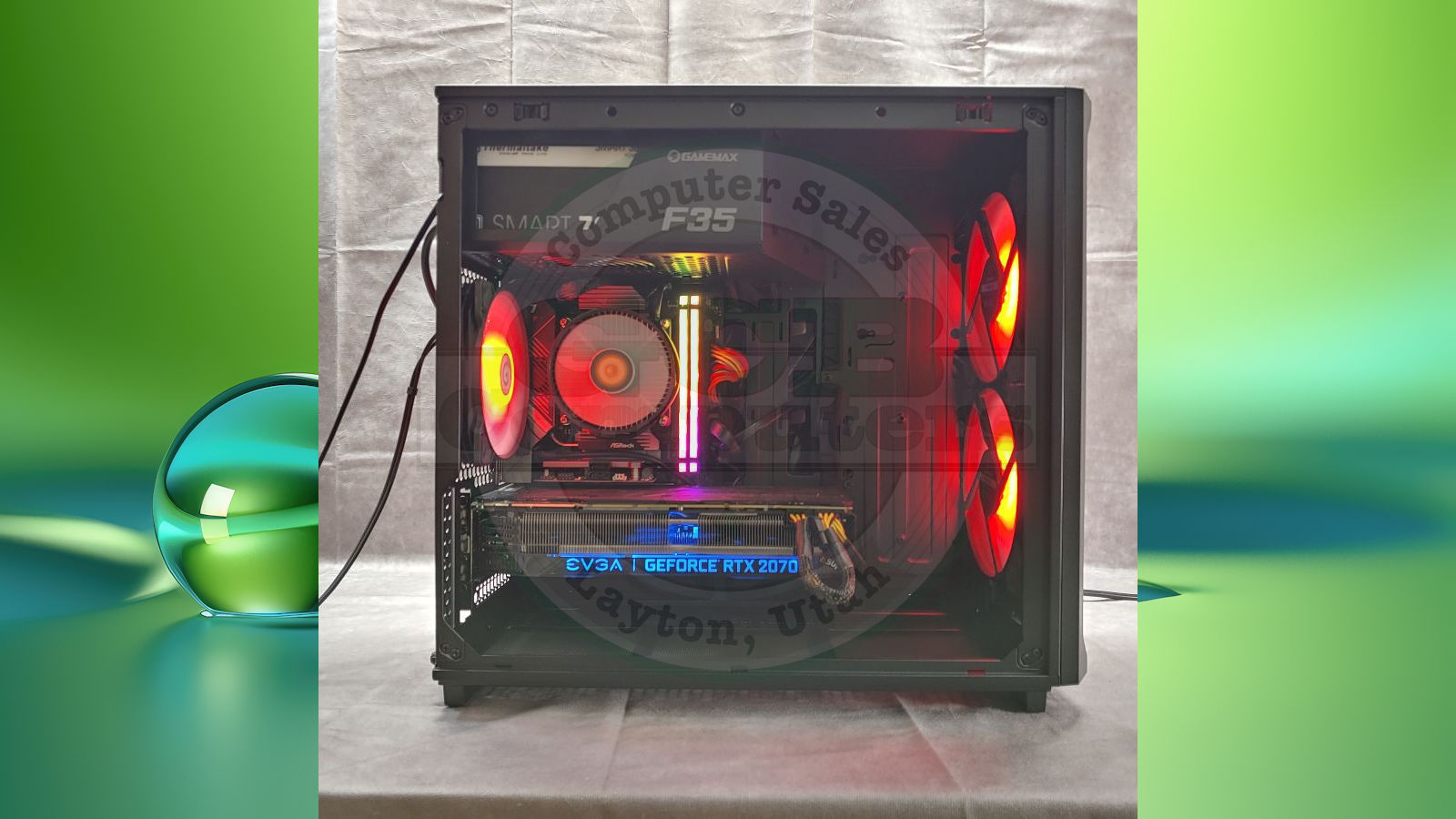$870 Custom i7-10700 Gamer 1TB SSD 2TB HDD 32GB RAM RTX 2070