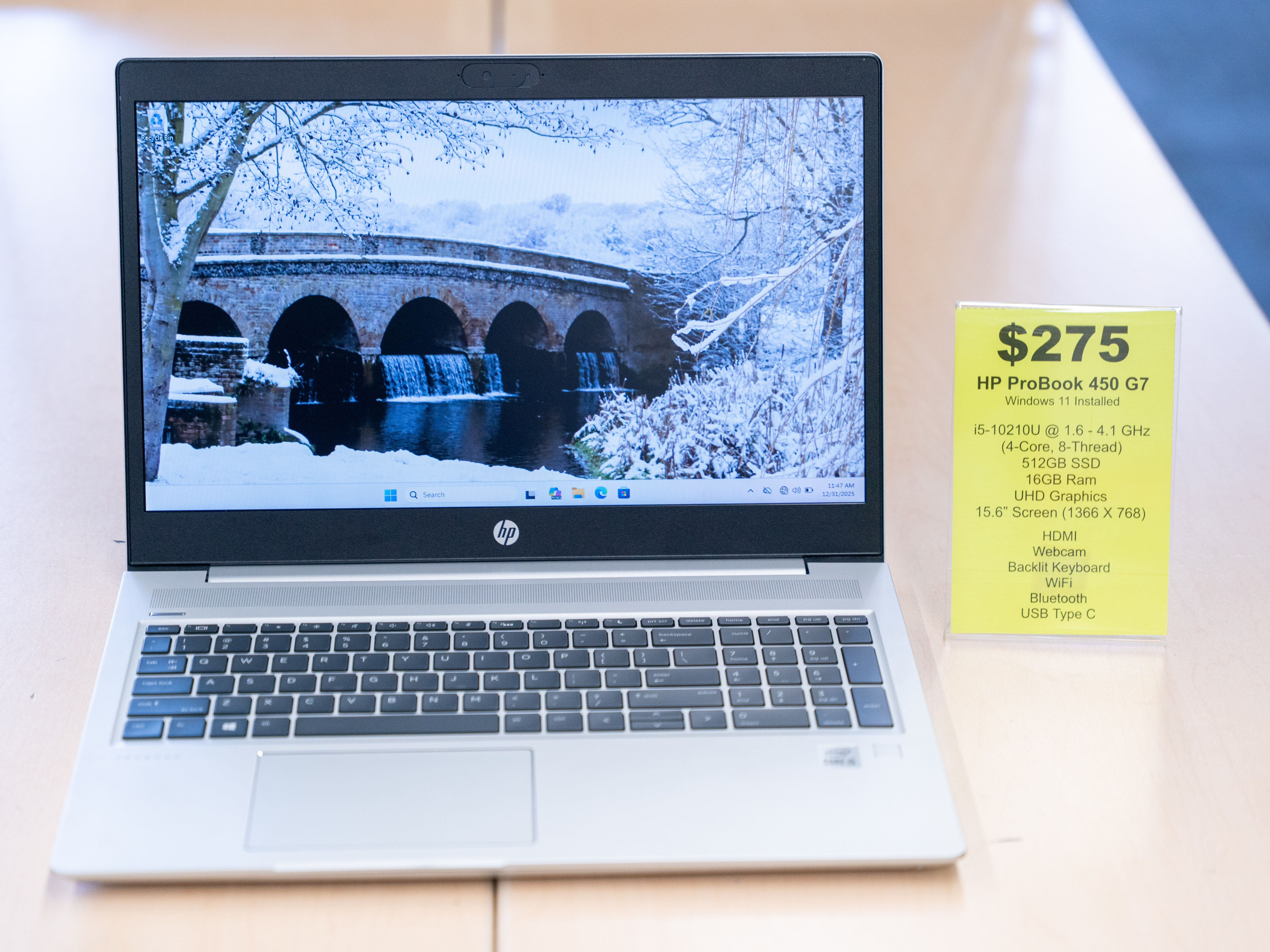 $275 HP ProBook 450 G7 i5-10210U 512GB SSD 16GB RAM – GCB Computers