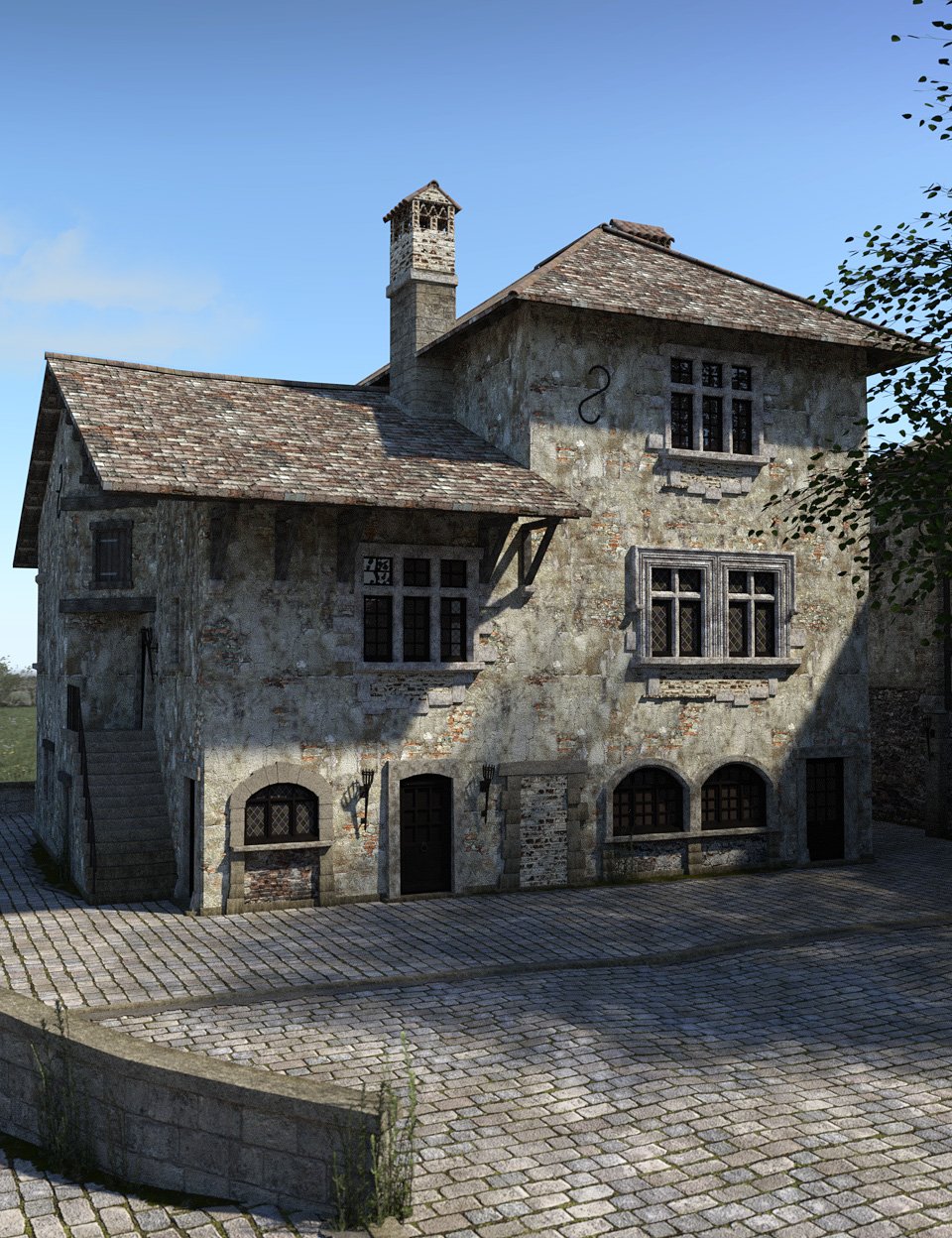 Perouges, Medieval Village by: Faveral, 3D Models by Daz 3D