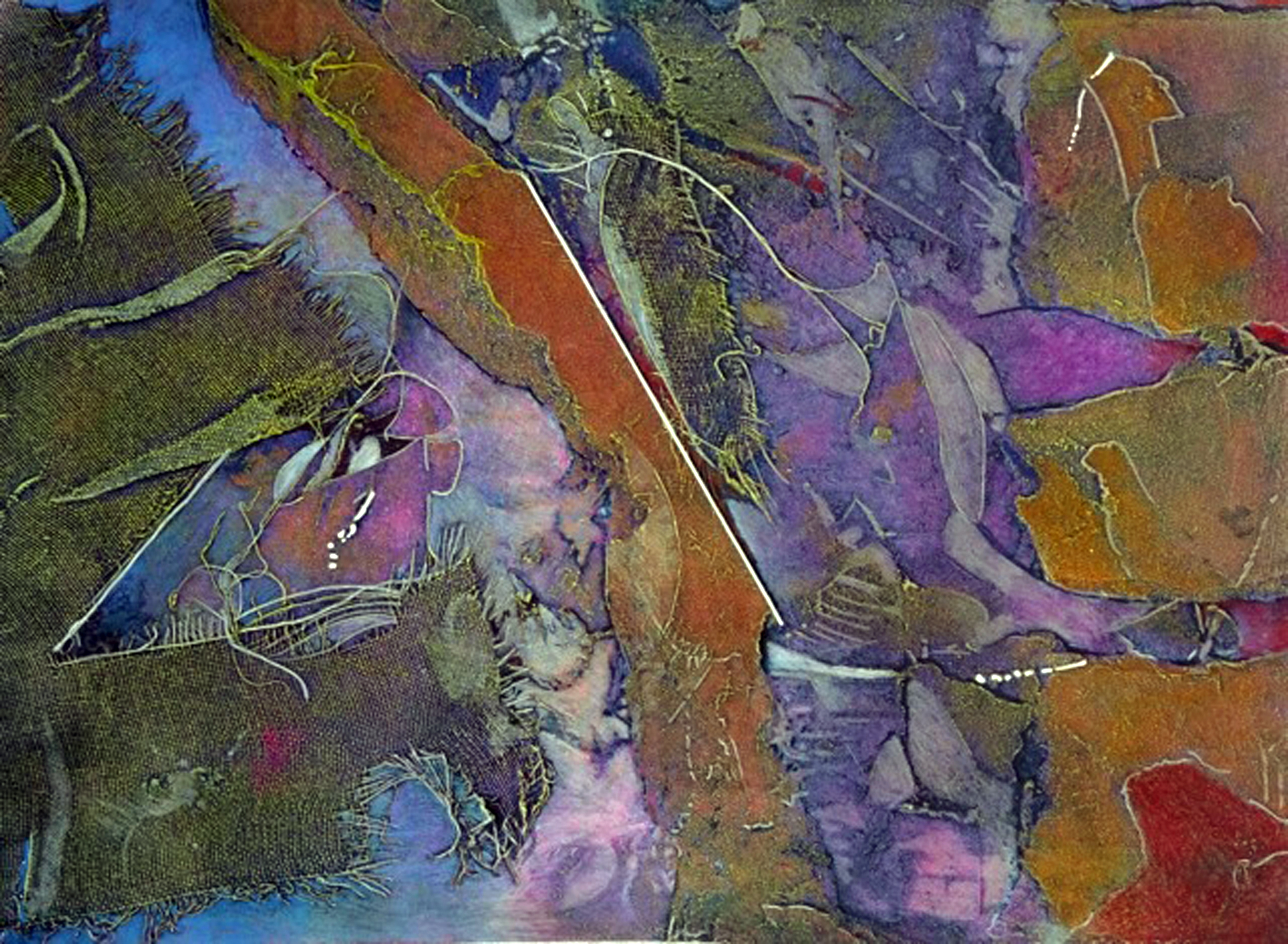 Going Astray, 15x20", collagraph by Garry C Kaulitz