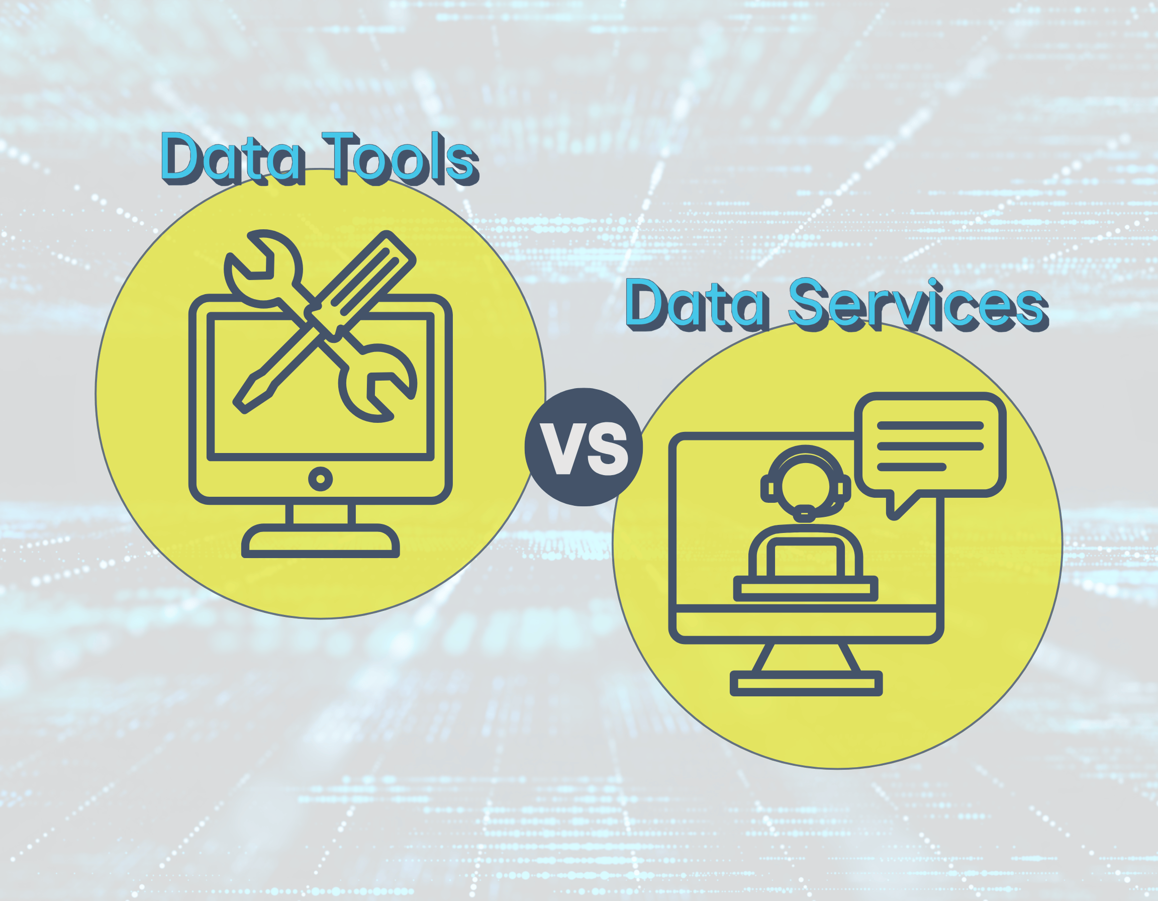 B2B Data Tools vs B2B Data Services icons