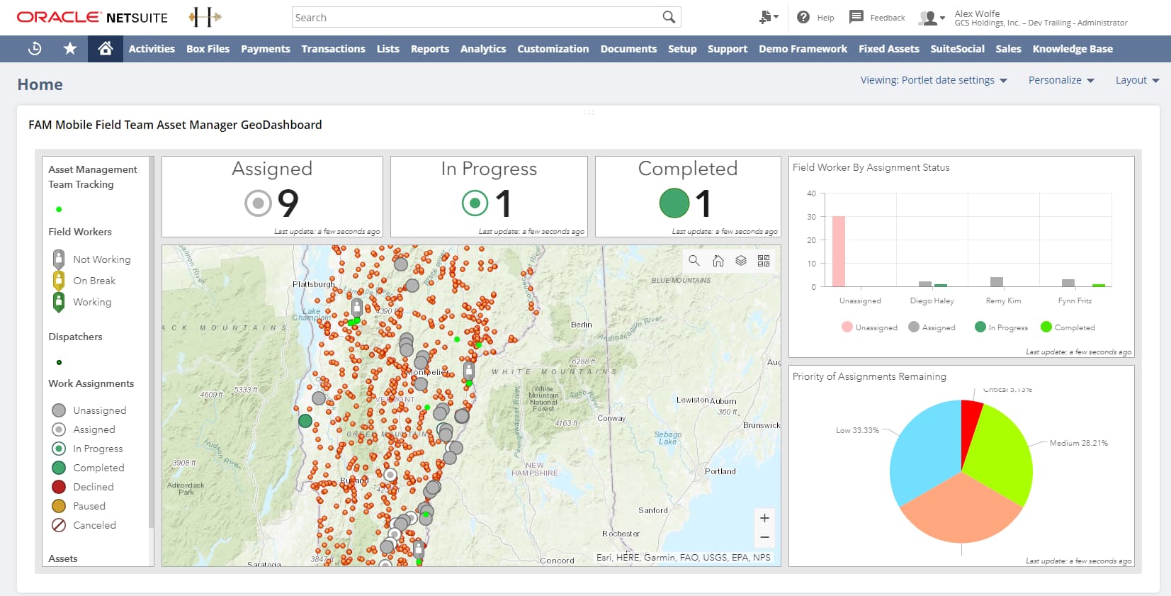Location Intelligence for NetSuite Dashboards and KPIs.