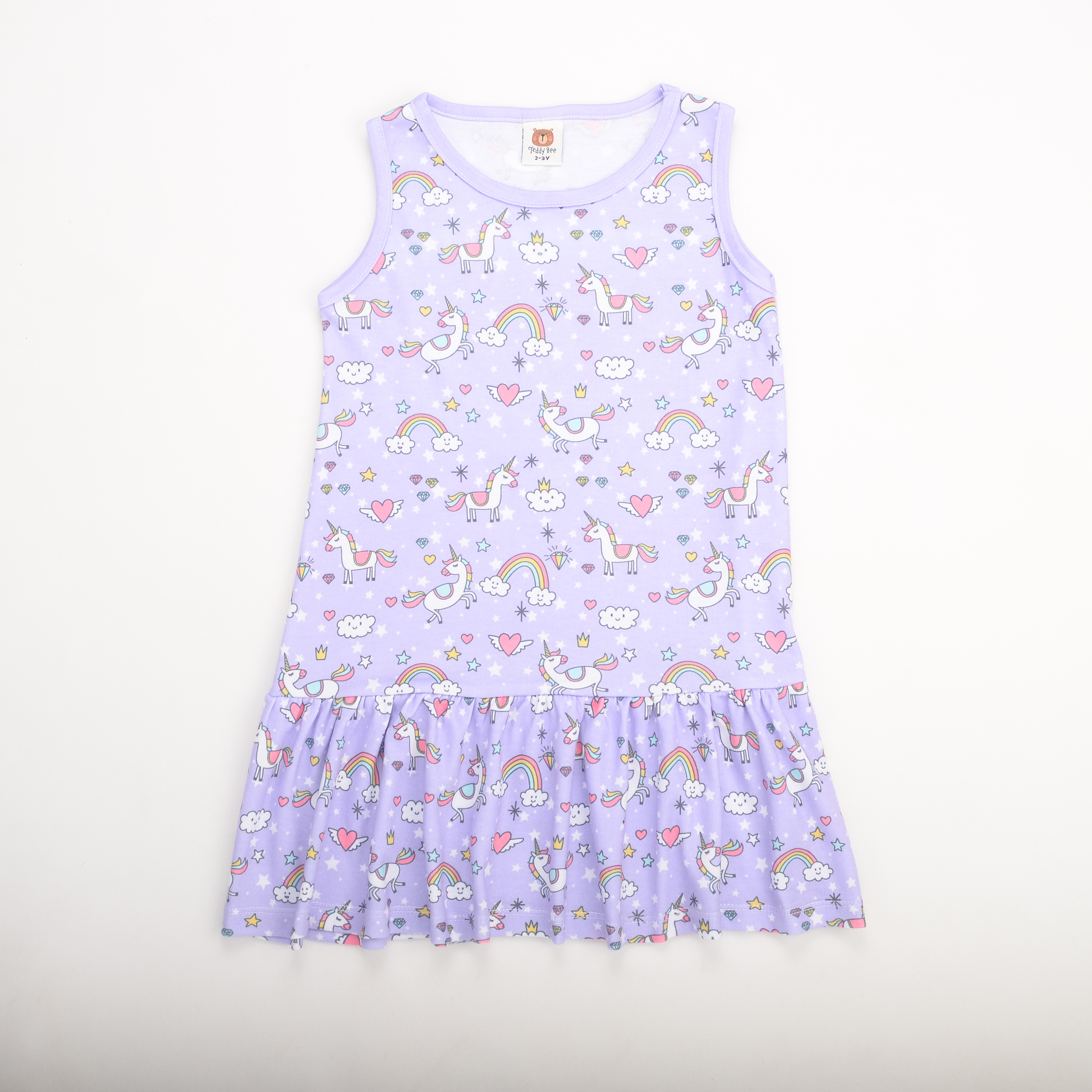 Ge146 Girls S Jersey Dress Toddlers Girl Jersey Dress Baby Girl Dress Patterned Cotton Jersey Dress Teddy Bee Inspired By Lnwshop Com