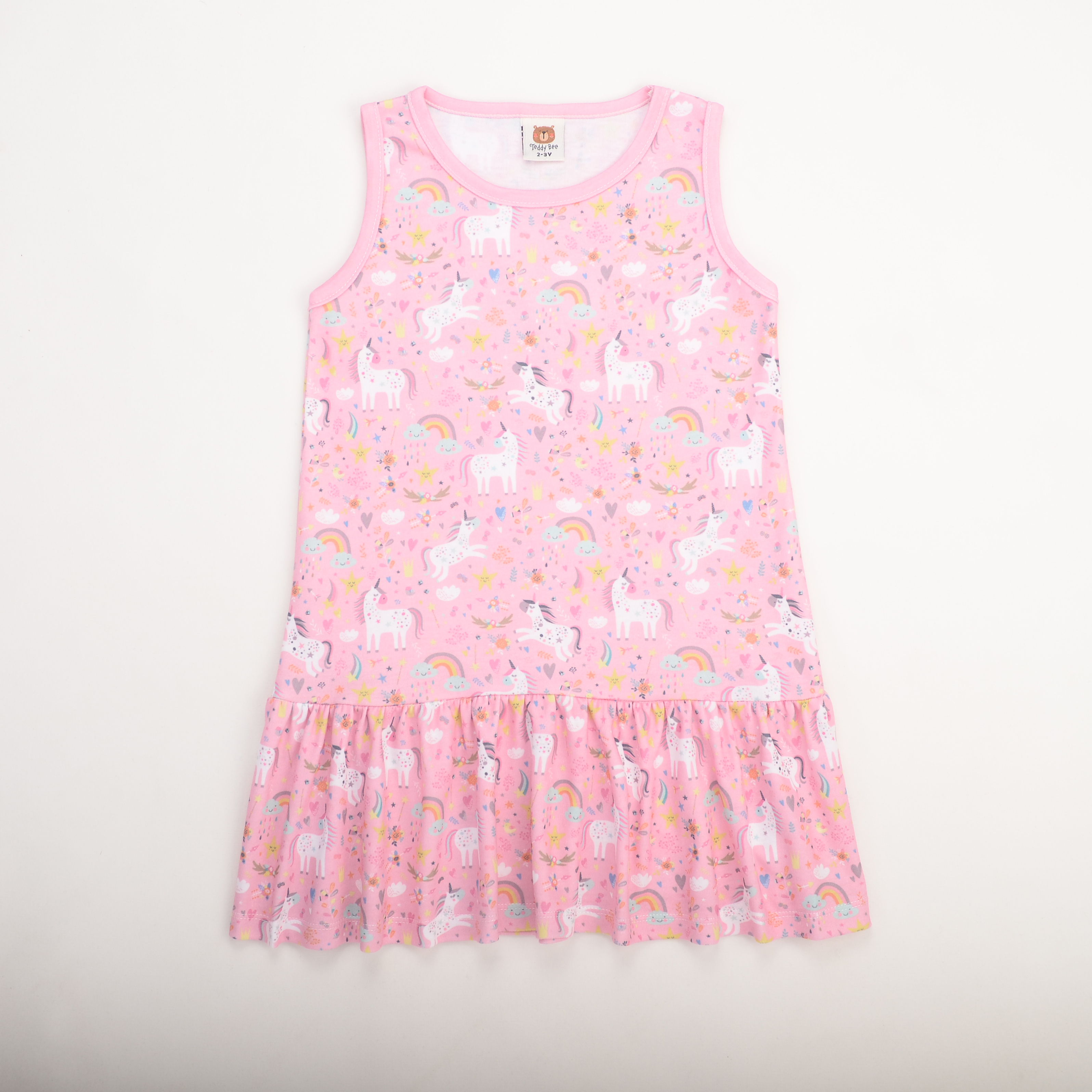 Ge156 Girls S Jersey Dress Toddlers Girl Jersey Dress Baby Girl Dress Patterned Cotton Jersey Dress Teddy Bee Inspired By Lnwshop Com