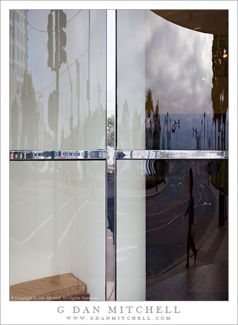 Reflections in Curved Window