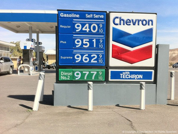 Gas Station Sign, Death Valley