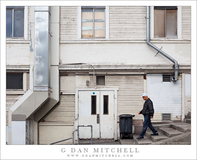 Man Descending Peter Macchiarini Steps